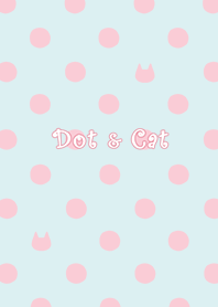 Dot & Cat*pink and blue