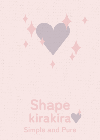 kirakira heart Dull pink