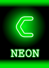 【C】イニシャル ネオン 緑