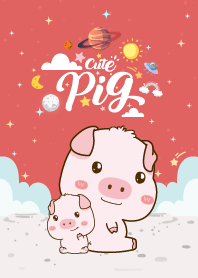 Cute Pigs Red