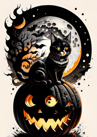 halloween cat CeEc73