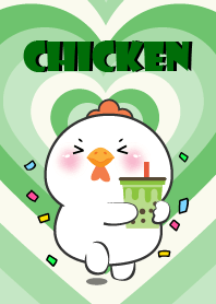 White chicken Like Green Color Theme