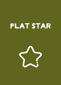 FLAT STAR - Olive Green