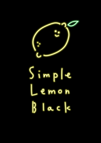シンプル レモン ブラック