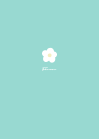 Simple Small Flower / Mint Green