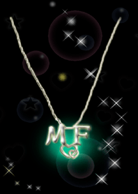 イニシャル M&F（ブラック2）