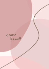 Modern cute dull pink