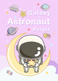 misty cat-moon astronaut galaxy purple