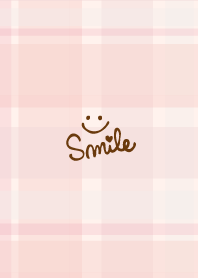 Check patterns pink smile from Japan