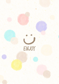 Watercolor dot Colorful4 from Japan