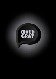 Cloud Gray Button In Black