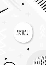 Abstract Geometric Grayscale White 13