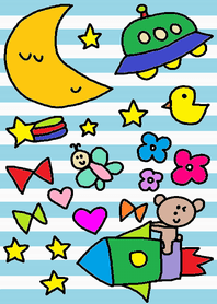 (Kumako x space )blue border