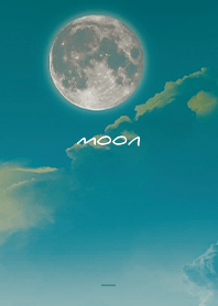 青緑 : 月と空