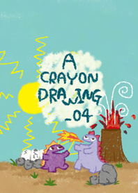 a crayon drawing_04 / Dinosaurs