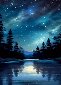 Beautiful starry night view#1624