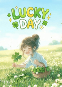 Cute Girl and a Clover V.73