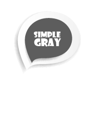 Grey Button In White