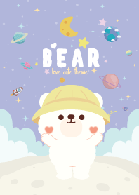 เจ้าหมี ตัวกลม น่ารัก สีม่วง