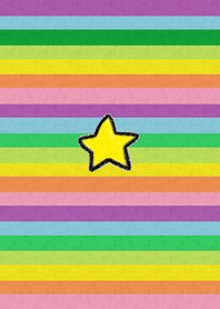 Star and rainbow