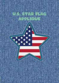 U.S. Star flag Applique 70