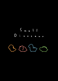 Small Dinosaur ('23)/black neon