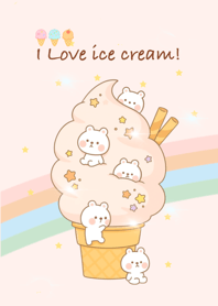 แก๊งลูกหมี พวกเรารักไอศกรีม(สีชมพู)