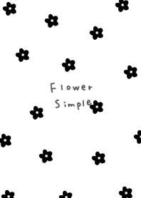 white and black. Small floral pattern.