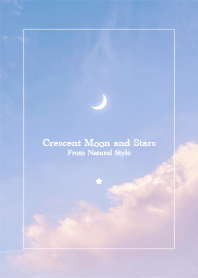 Crescent moon and stars66-Natural Style