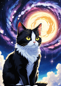 Night Moon Star Cat 3841ea