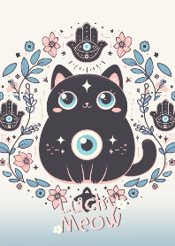 แมวนำโชค และดวงตาปีศาจ (สีน้ำเงิน)