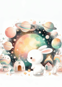 A cute little round rabbit n.28