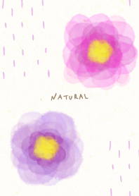 Watercolor two flowers30