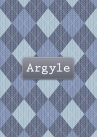 Argyle knit "Navy"