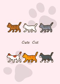 Cat taking a walk(Peach Powder)