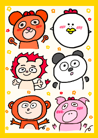 絵がヘタな人が描いたシンプルな動物たち10