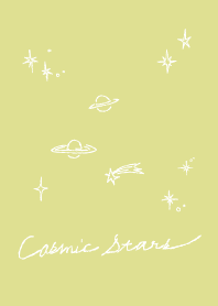 Cosmic stars -yellow white