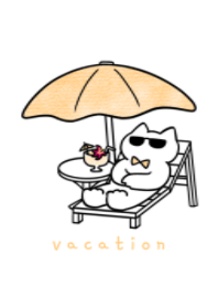 orange ribbon cat.(vacation)
