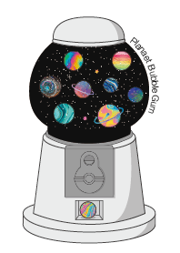 Planet bubble gum