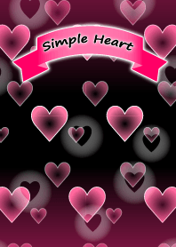 Simple Heart -pink3