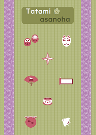 Japanese tatami / hemp leaf