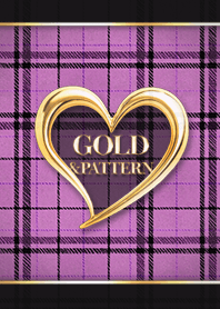 Gold Heart - Plaid  - 01 F-07