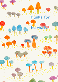 Watercolor mushrooms