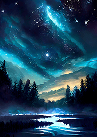 Beautiful starry night view#1590