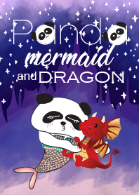Panda Mermaid and Dragon