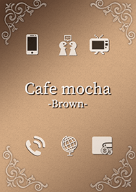 Simple icon brown color