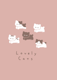 ゆるいねこ. くすみレッド