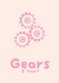 Shape Gears&Heart Baby pink