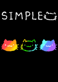Theme of a simple rainbow colored cat