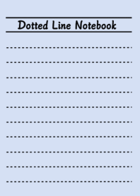 Dotted Line Color Notebook/BLUE GRAY